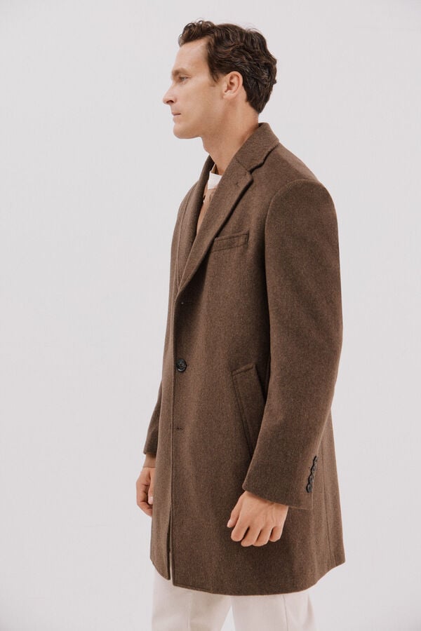 Cortefiel Removable lining coat Camel