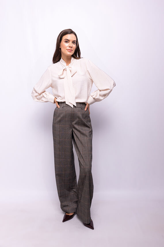 Pantalón de vestir con cuadros