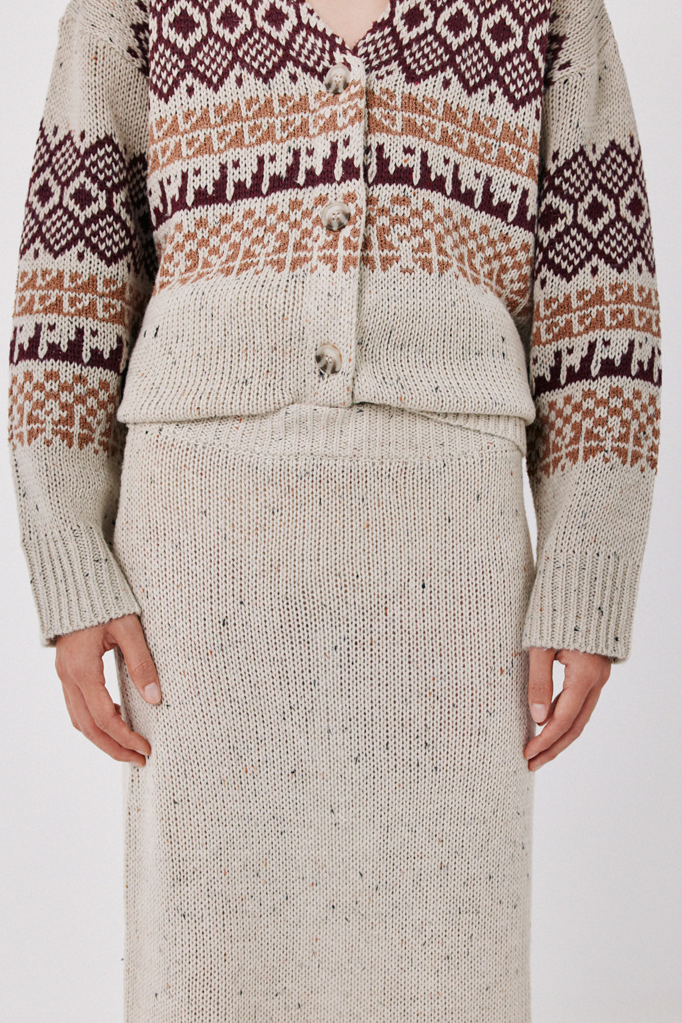 Cortefiel Knit midi skirt