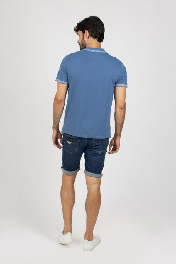Privata Short sleeve polo shirt Blue