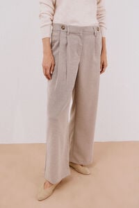 Cortefiel Long, wide-legged trousers with pleats