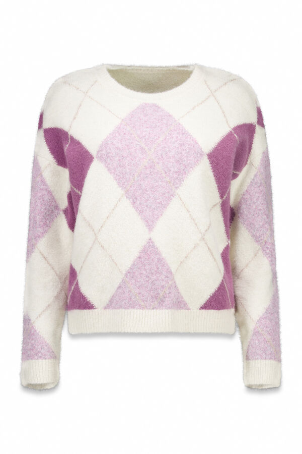 Cortefiel Diamond jersey-knit jersey Ivory