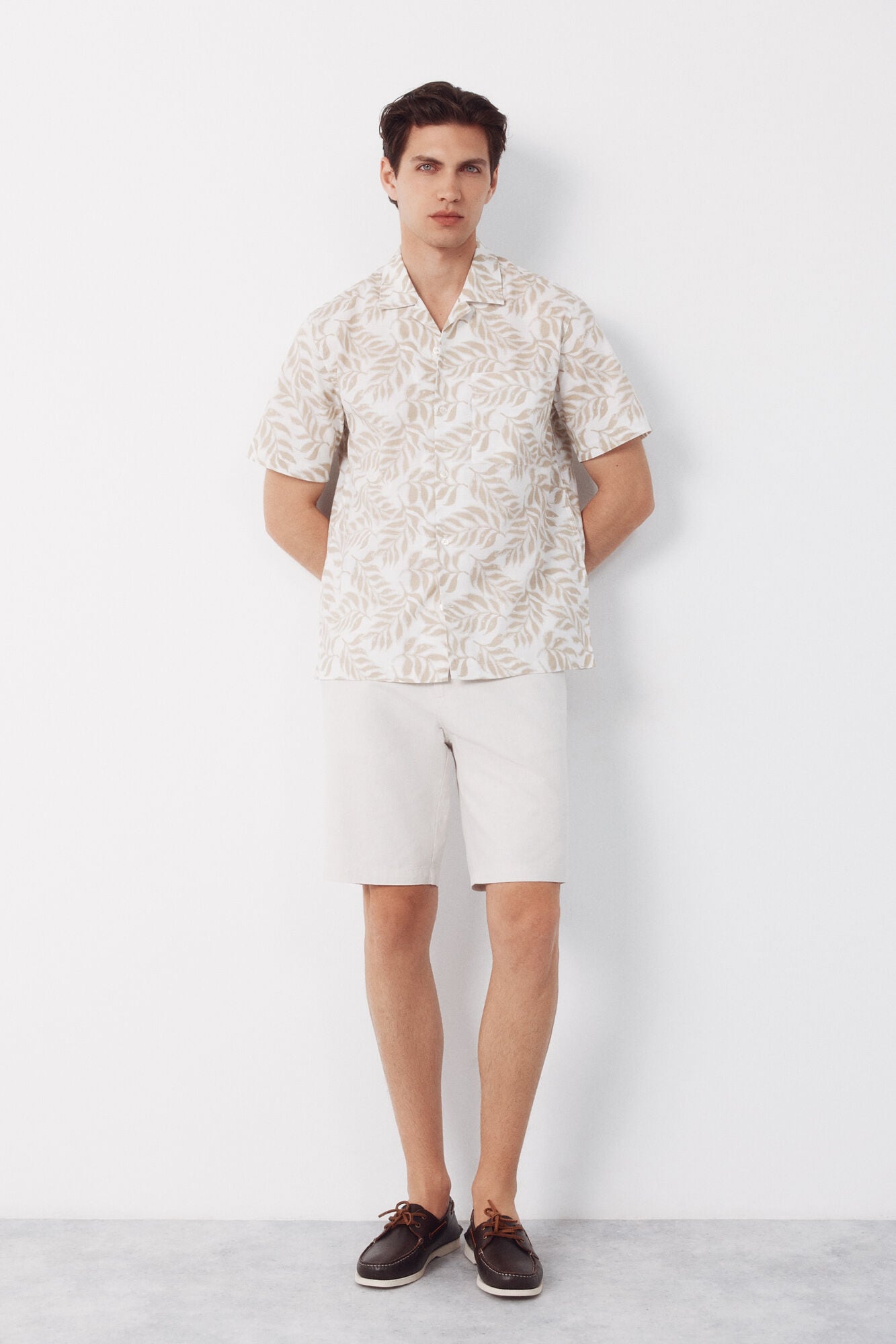 Cortefiel Printed short sleeve shirt