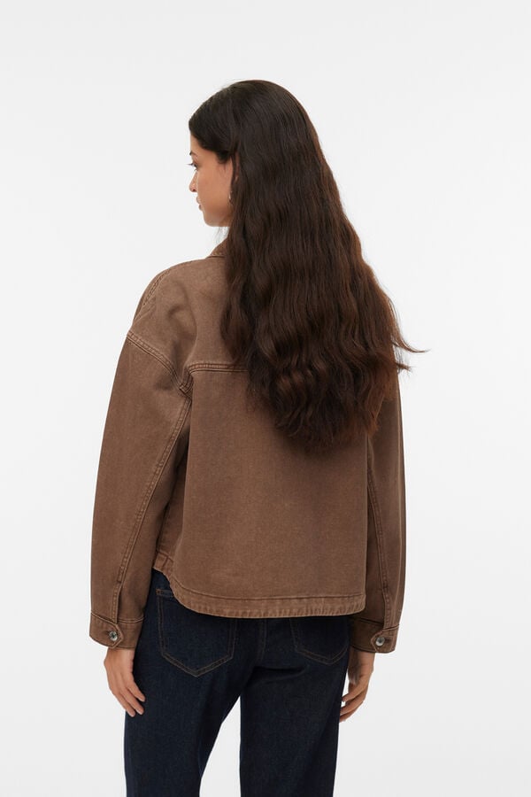 Vero Moda Casaco de ganga Castanho