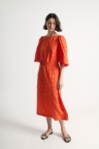 Object Vestido midi estruturado