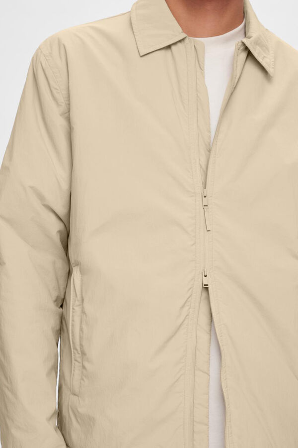 Cortefiel Lightweight water-repellent jacket Grey