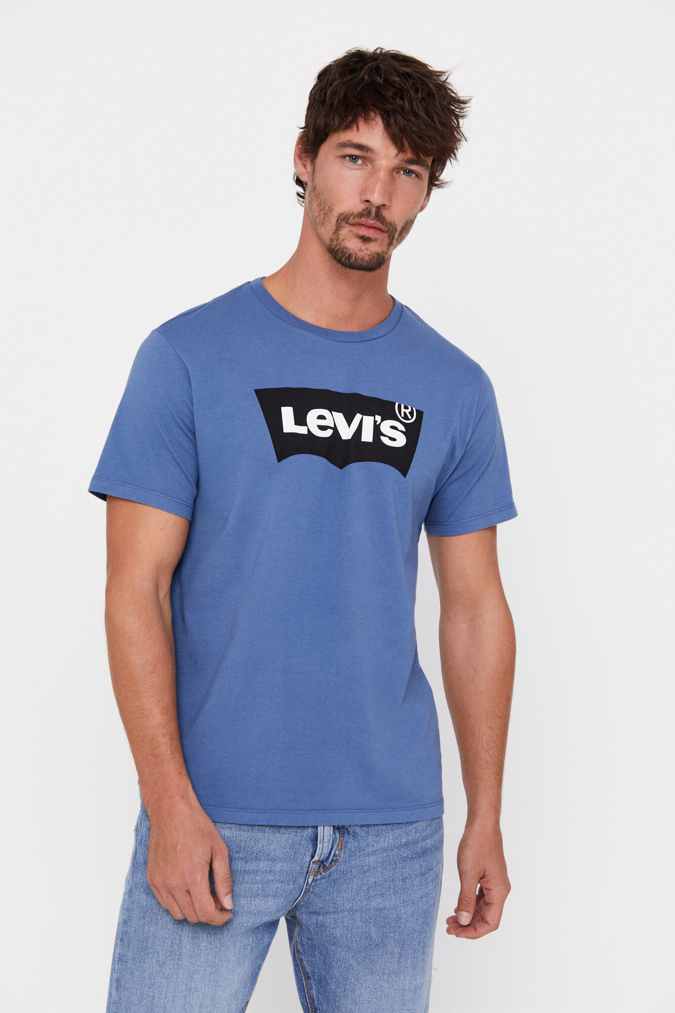 Camiseta levis shop hombre azul