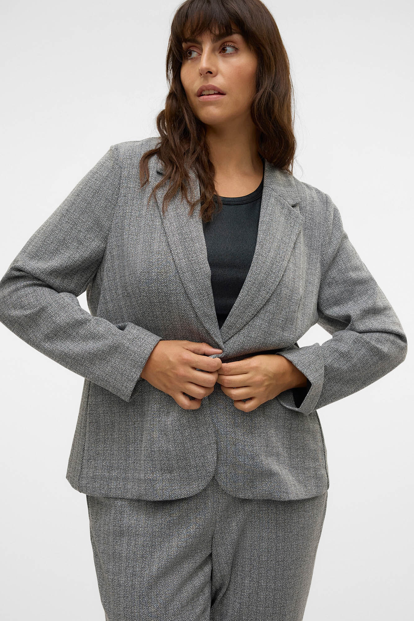 Plus size fitted blazer sales