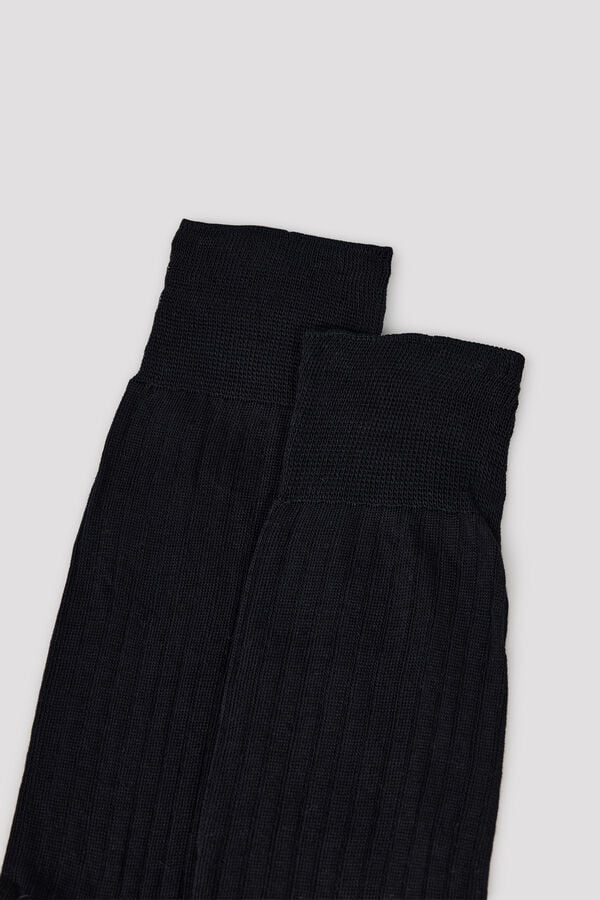 Cortefiel Plain dress sock Black