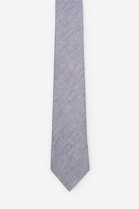 Cortefiel Plain silk tie Blue