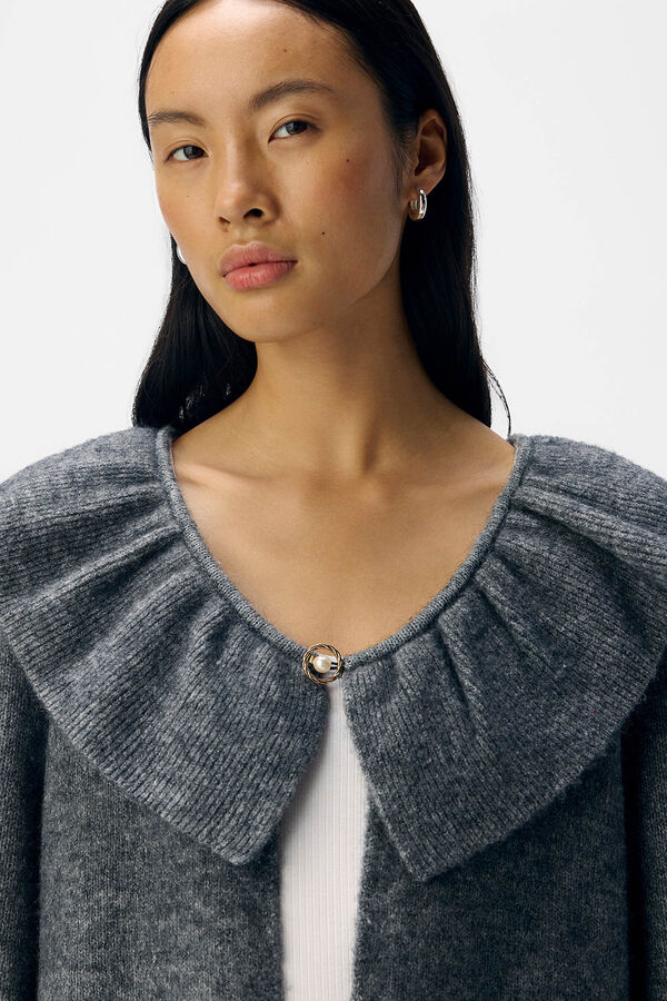 Object Cardigan de lã e alpaca Cinzento