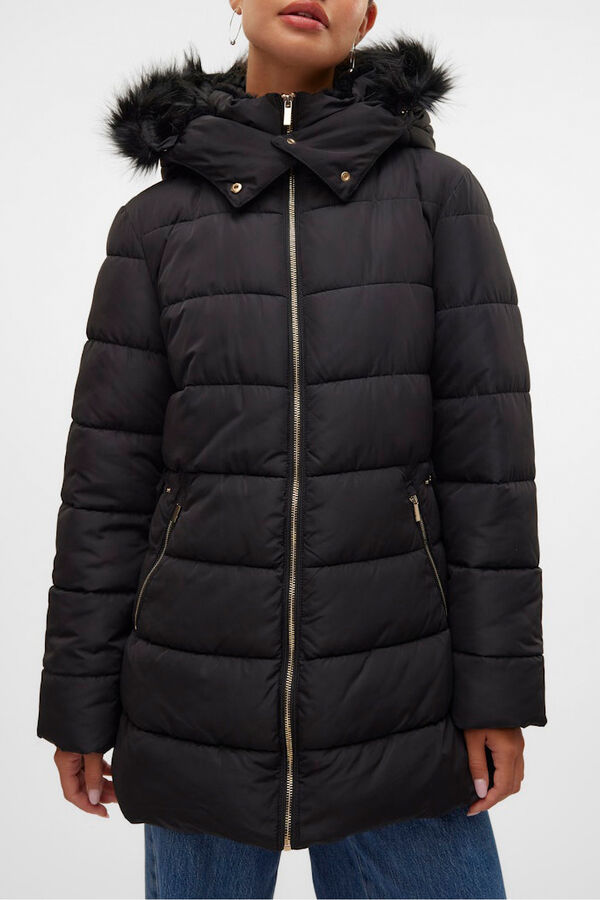 Vero Moda Casaco midi sobretudo  Preto