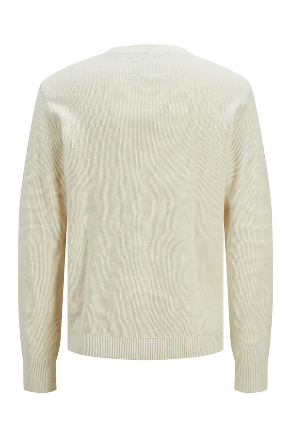 Jack & Jones Suéter fino estruturado Branco