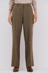 Cortefiel Flare dress pants Kaki