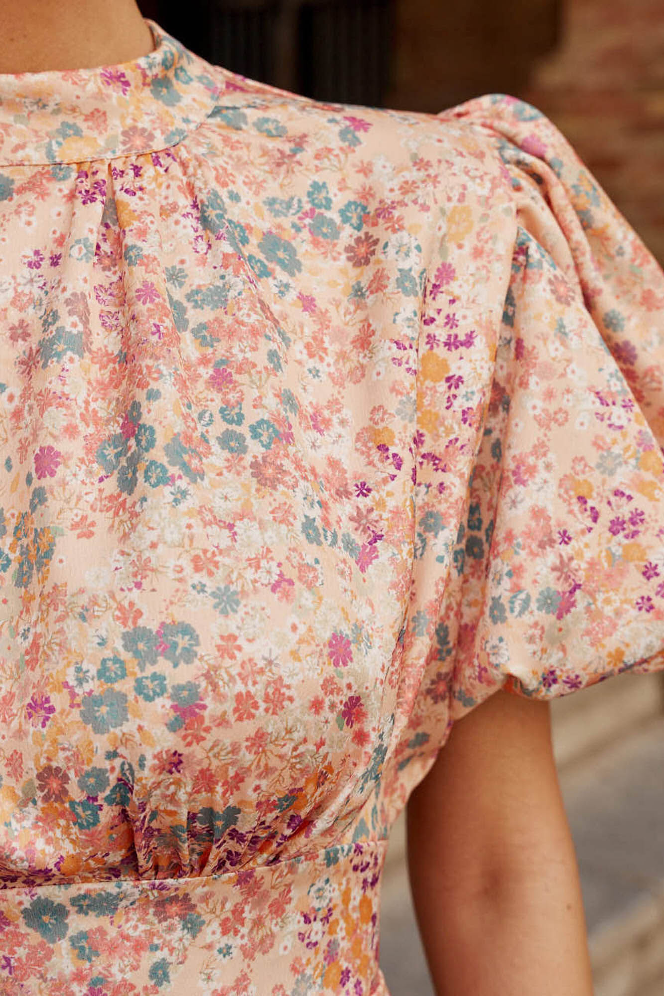 Pol&iacute;n Et Moi Vestido midi Teresa salm&atilde;o