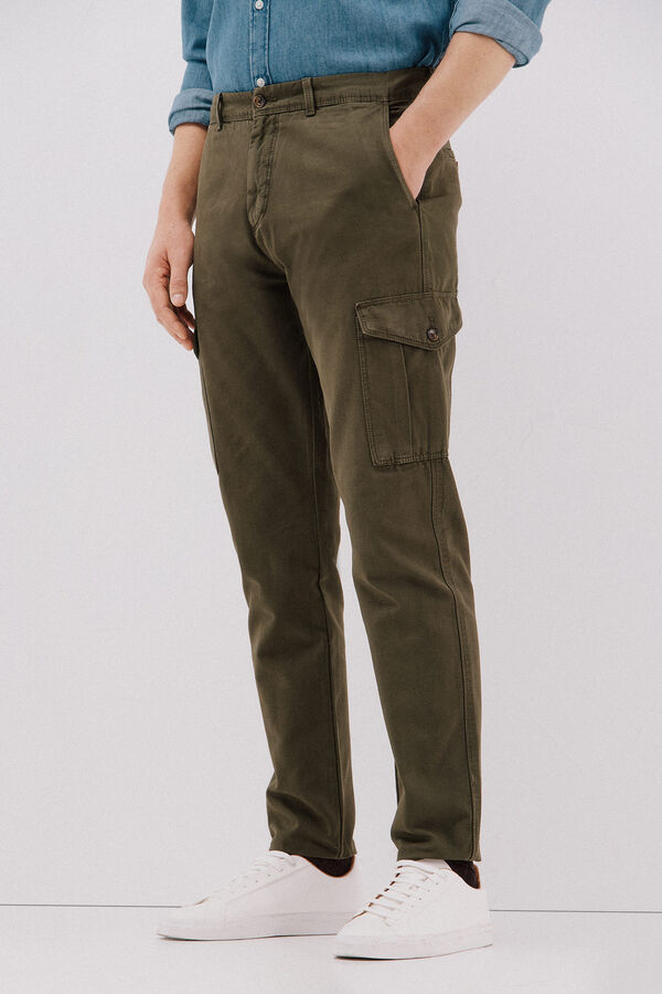 Cortefiel Cargo trousers  Kaki
