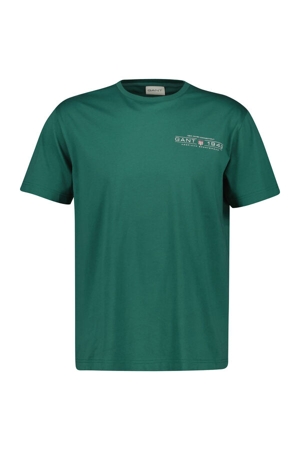 Gant Camiseta com estampado gráfica Verde