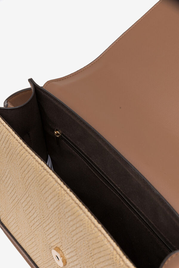 Vilanova Crossbody bag with flap Nude