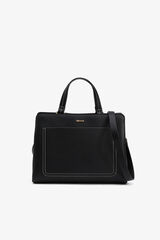 Vilanova Bolso City Efecto Piel Granulada Negro