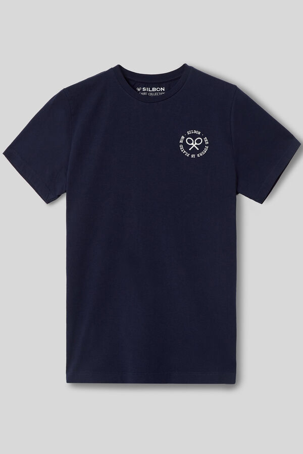 Cortefiel Camiseta oxygen raquetas azul marino Azul marino
