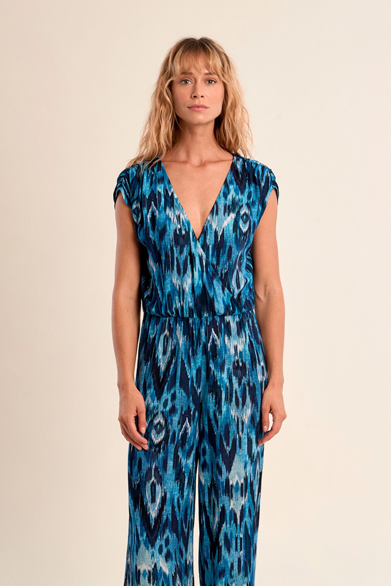 Molly Bracken Macac&atilde;o comprido de mulher de manga curta estampado