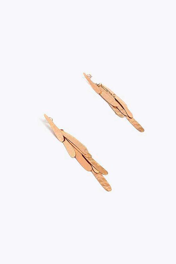 Lola Casademunt Pendientes flecos Dorado