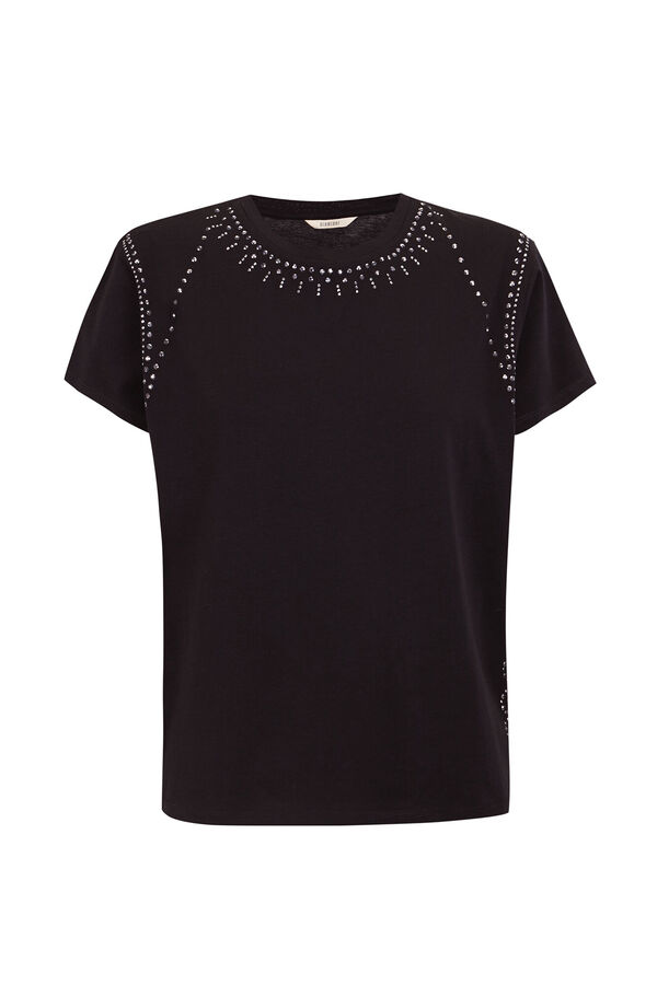 Slowlove Camiseta tachas Negro