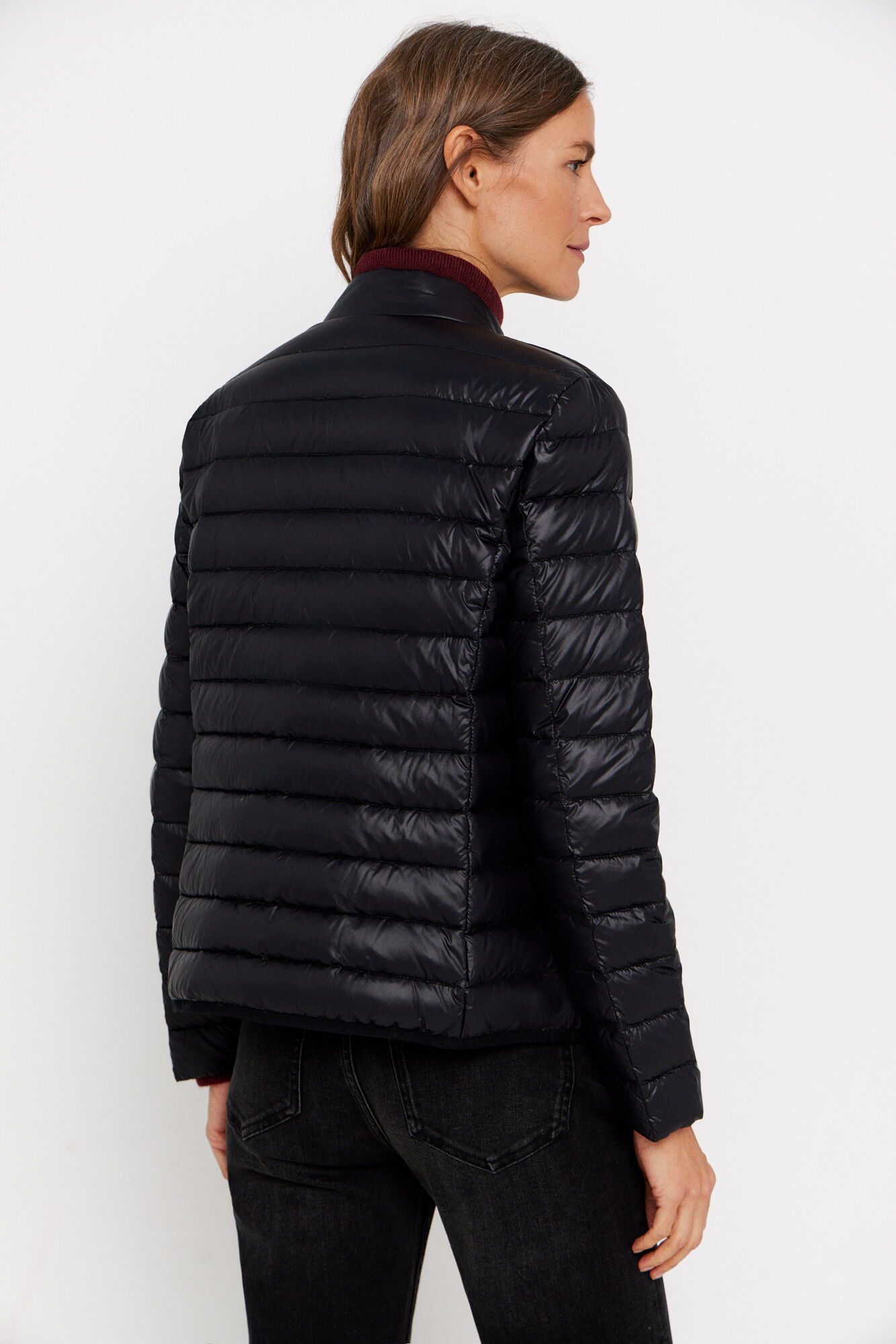Feather top bomber jacket