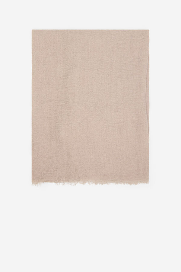 Cortefiel Rough scarf Beige