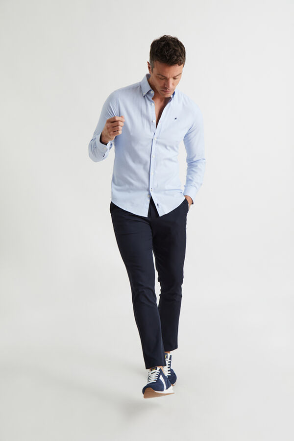 Williot Mini camisa pied-de-poule Azul