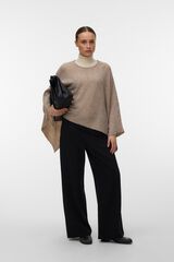 Vero Moda Fine knit poncho Nude