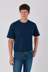 Cortefiel Basic T-shirt Navy
