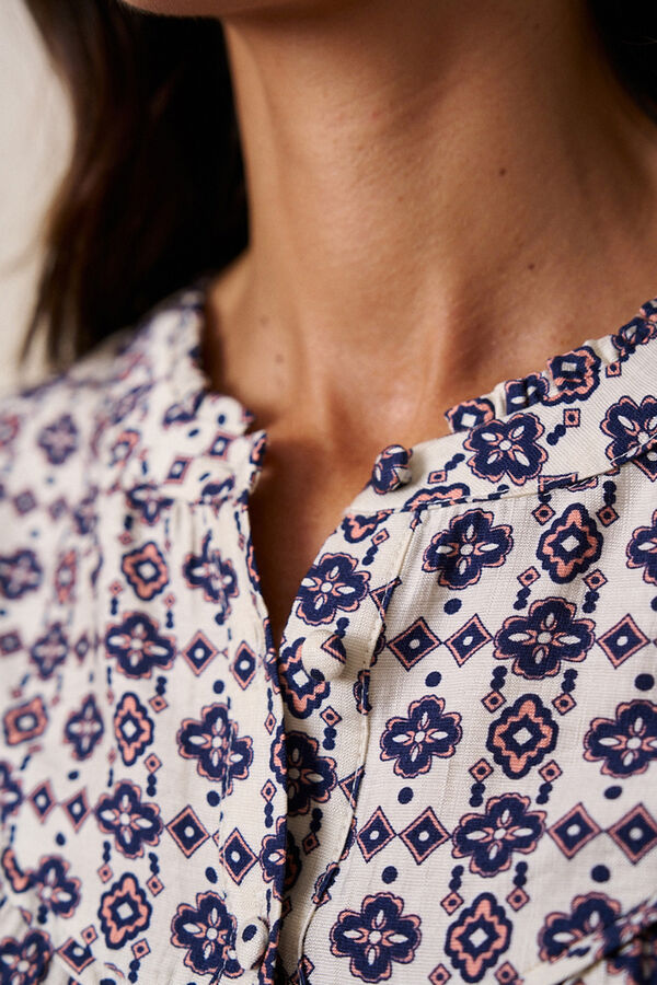 Polín Et Moi Camisa geométrica lilás Impressão