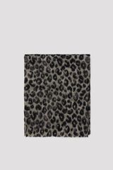 Cortefiel Leopard print scarf Printed grey