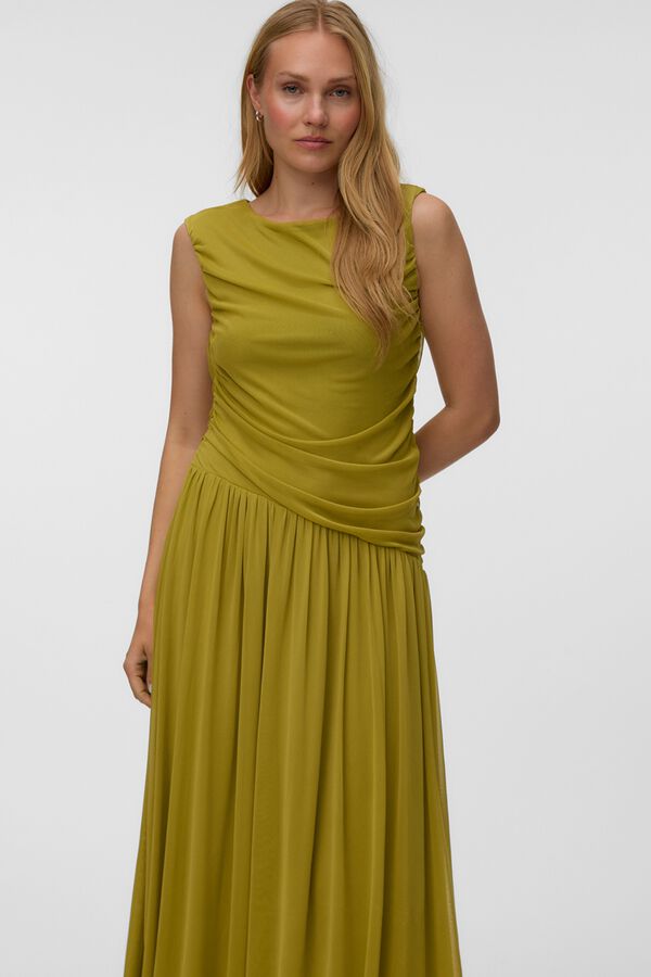 Vero Moda Draped long dress Green