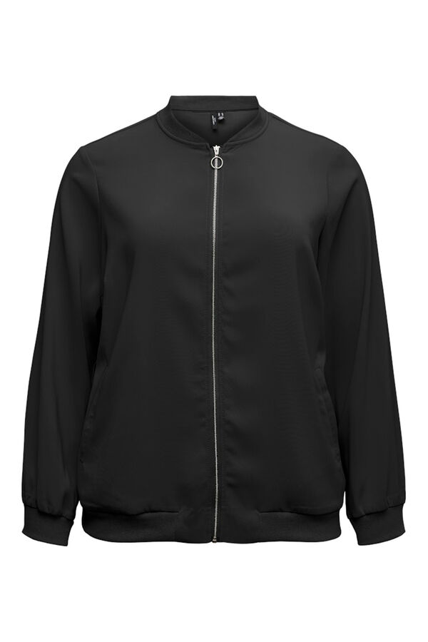 Vero Moda Curve Blusão bomber plus size Preto