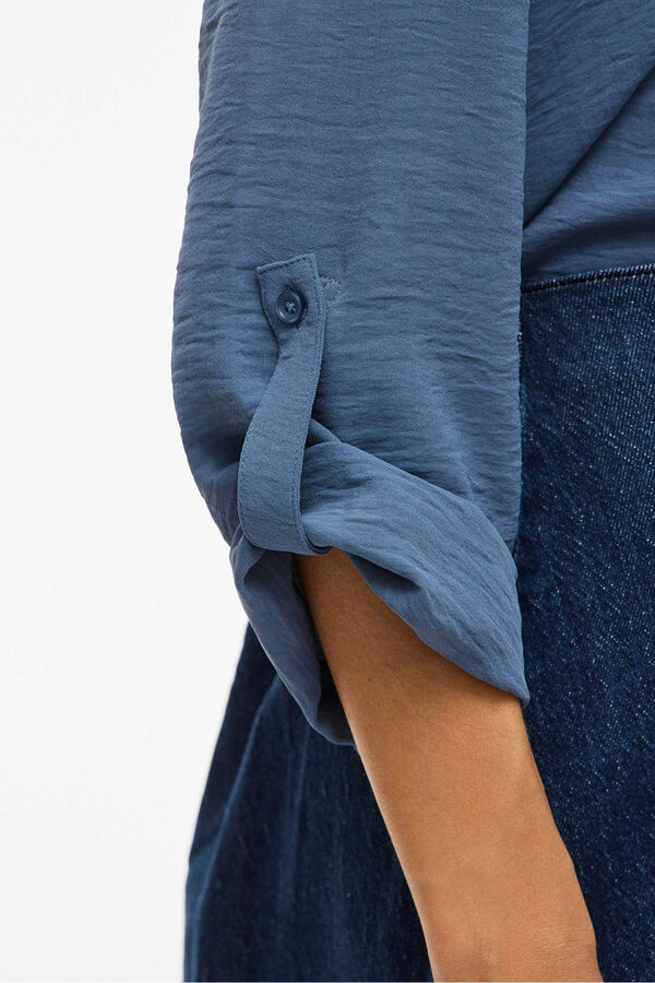 Vila blusa manga 3/4 Azul