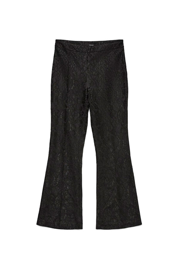 Vero Moda Calça flare com efeito renda Preto