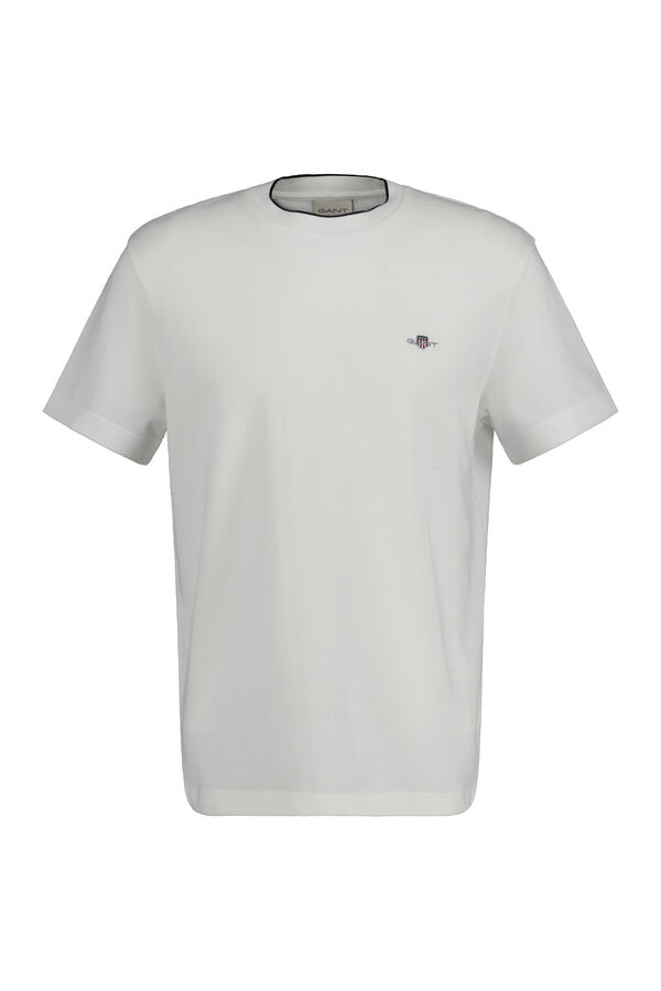 Gant Camiseta piqué Ecru