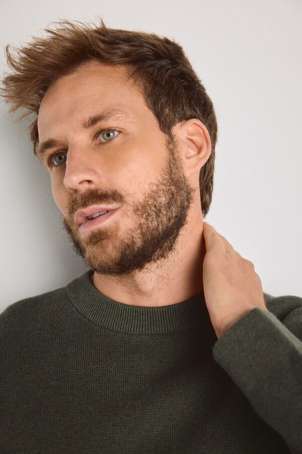 Jack & Jones Camisola relaxed em algod&atilde;o Verde