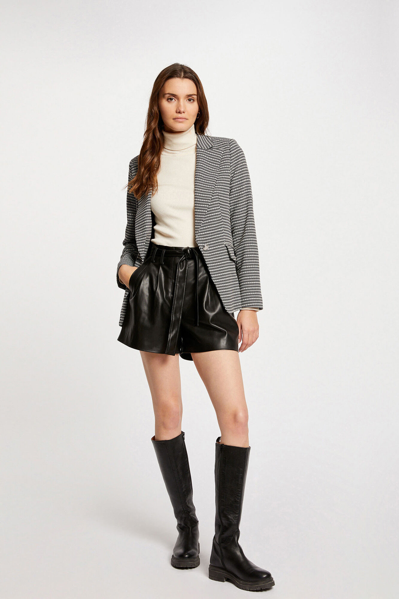 Geometric print jacket store