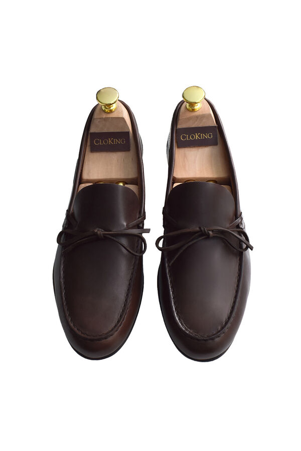 Cloking Sapato mocassin com fivela Castanho