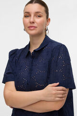 Vero Moda Curve Camisa manga corta talla grande Azul marino