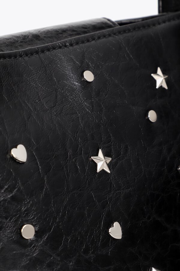 Lola Casademunt Crossbody bag with studs Black