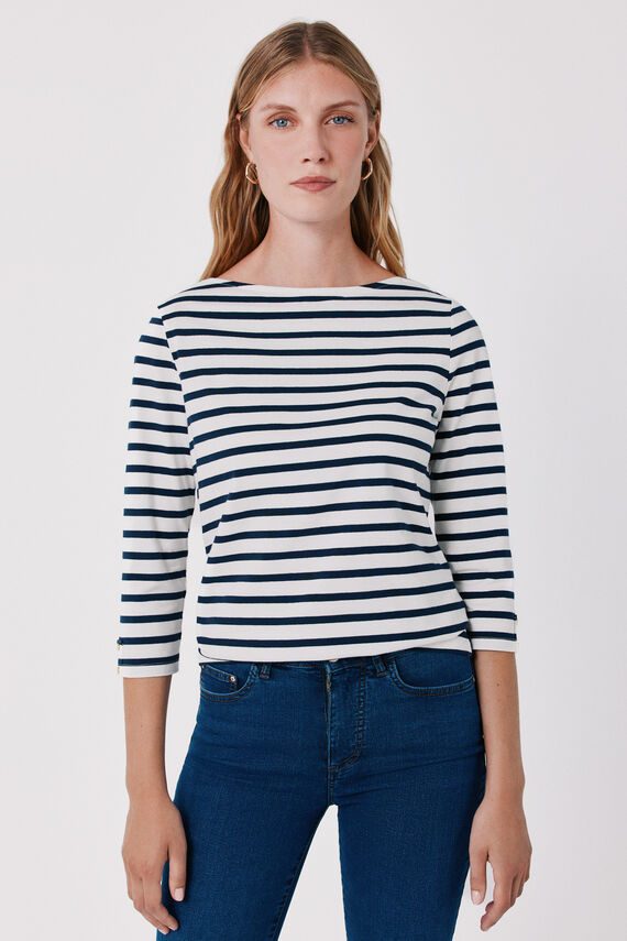 Camiseta escote barco