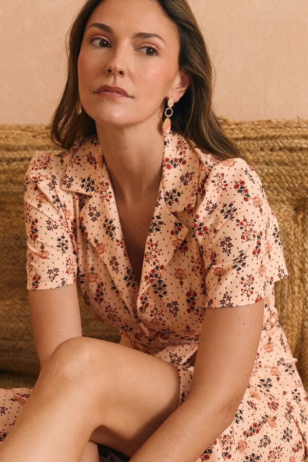 Pol&iacute;n Et Moi Vestido camiseiro Azahara Castanho