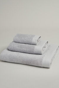 Cortefiel Wonder white 550 GSM terry towelling bath towel 30x50 Grey