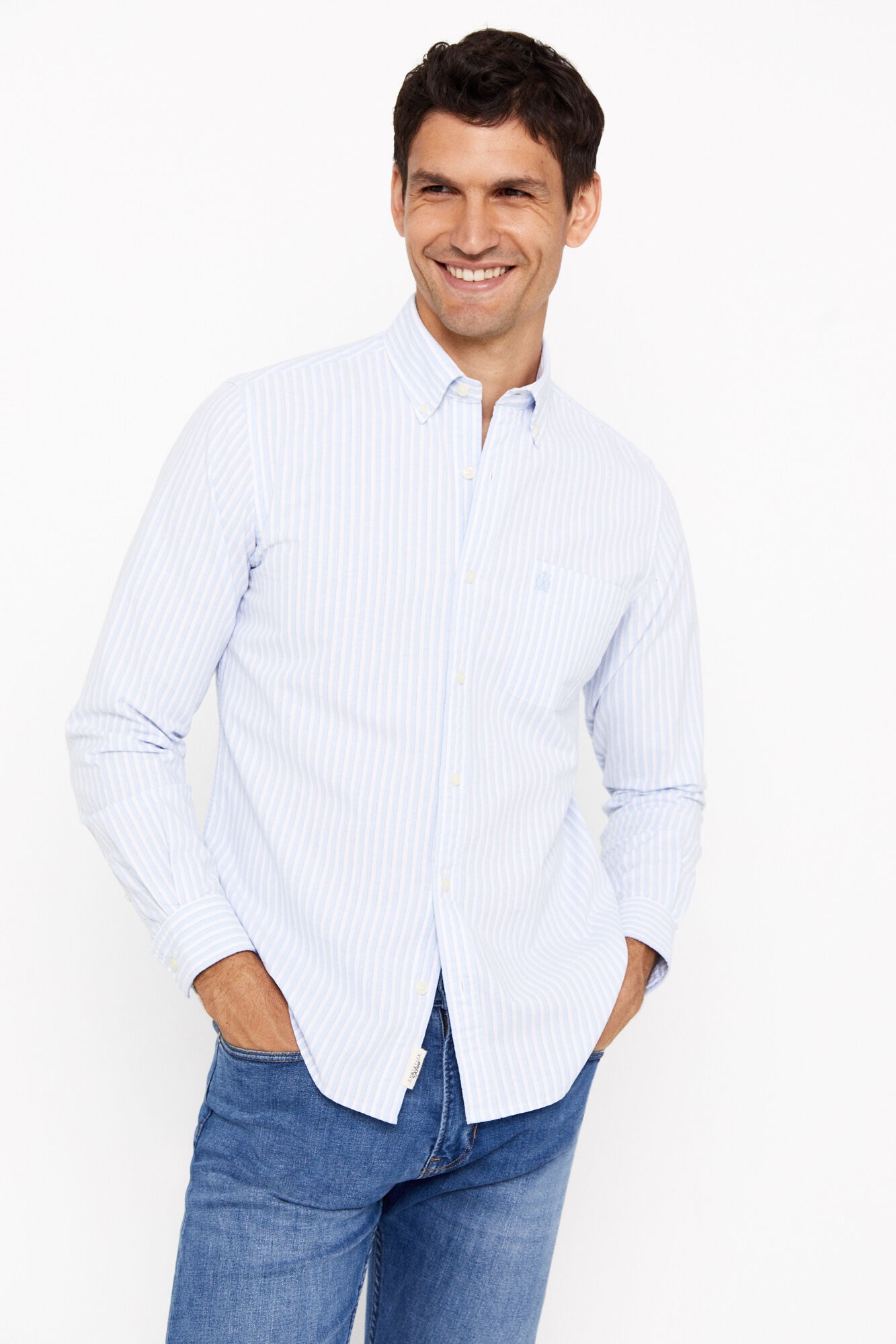 Camisa blanca new arrivals hombre cortefiel