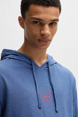 HUGO Sweatshirt com capuz Azul