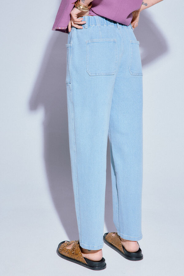 Slowlove Calça cargo larga Azul
